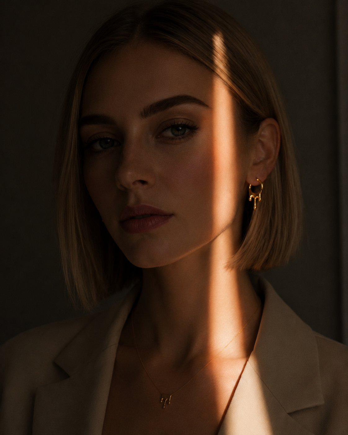 Personalized Molten Drip Statement · 18K Gold Plated