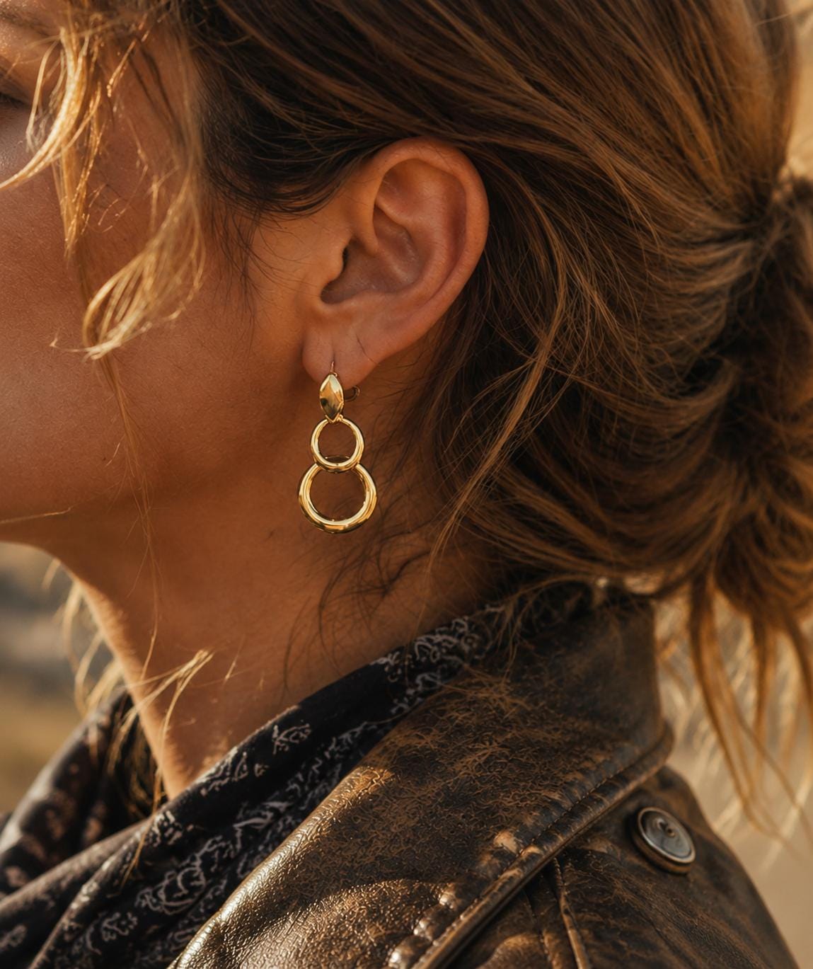 Personalized Teardrop Door-Knocker Drops · 18K Gold Plated